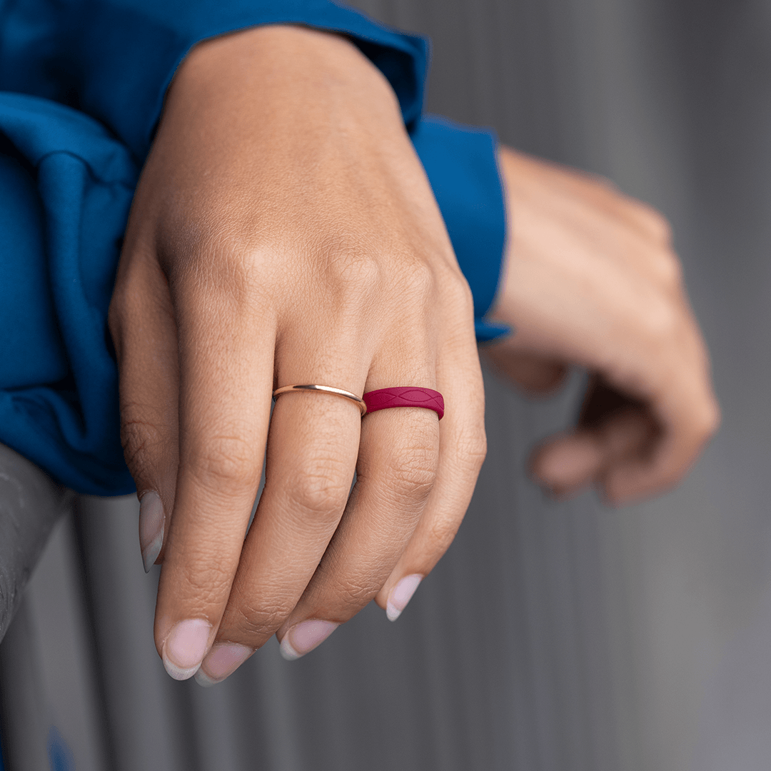 Egnaro Silicone Wedding Ring for Women,Thin and India | Ubuy