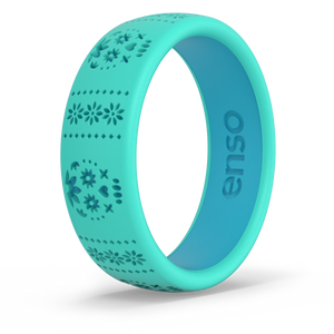 Image of Teal/Aqua Ring - Teal and Blue.