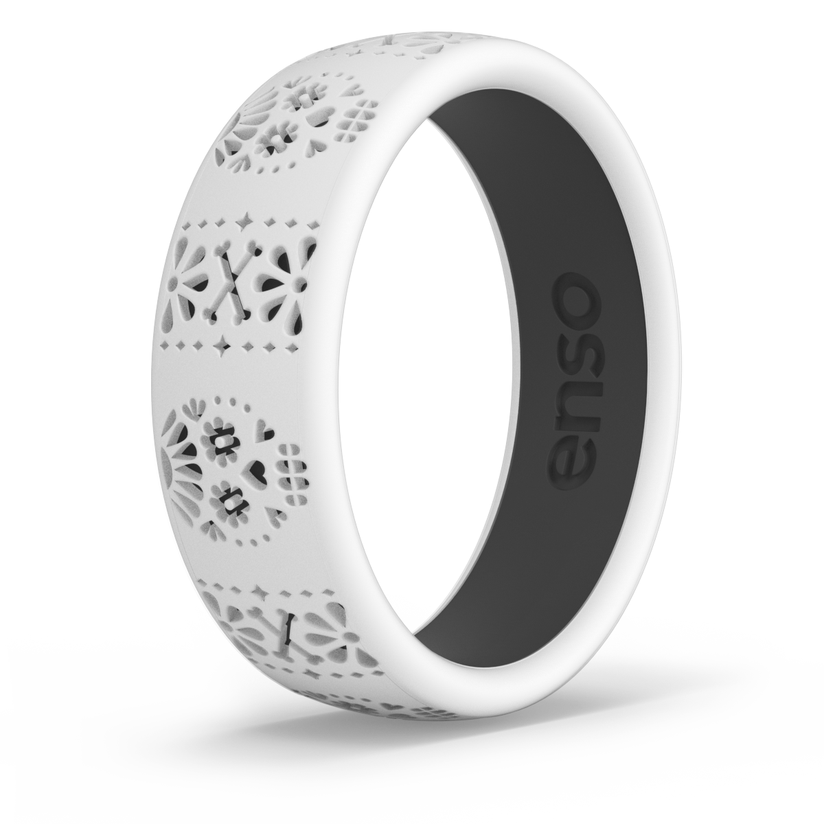 Enso Rings Classic Elements Series Silicone Ring - Silver - 11