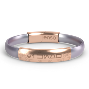 Image of I Know - Icy Silver Bracelet - Icy Silver (clasp & sleeve are rose gold).