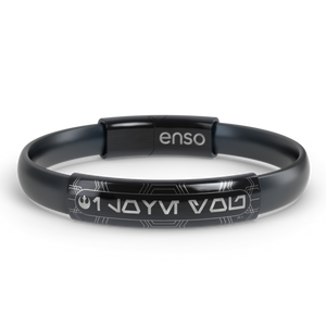 Image of I Love You - Black Pearl Bracelet - Black Pearl (clasp & sleeve are black).