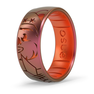 Image of Wicket™ DualTone Ring Ring - Iridescent gemstone red.