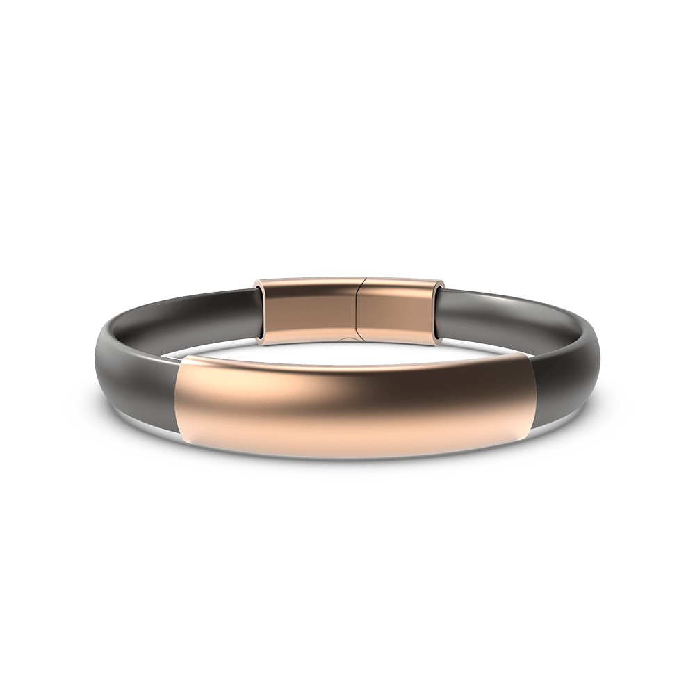 mod platinum enso sleeve rose band clasp bracelets bracelet brushed silicone rings