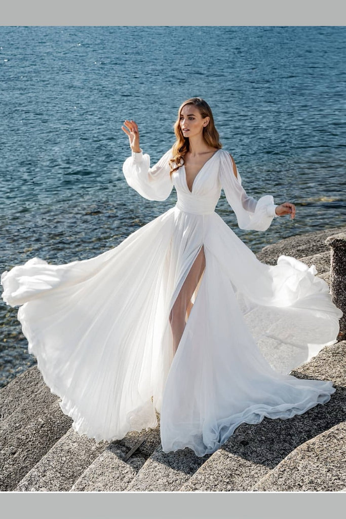 seaside wedding dress