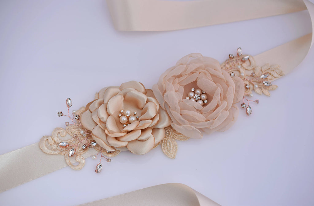 flower bridal belt