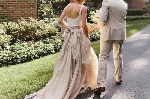 casual ivory wedding dress