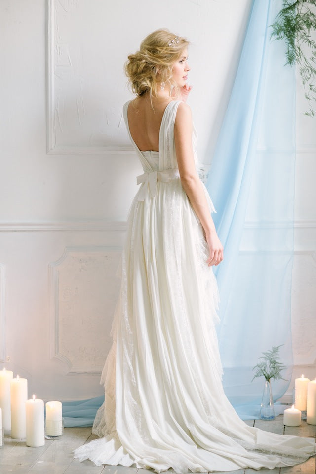 Chiffon And Lace Beach Wedding Dresses 2019 Loveangeldress 2644