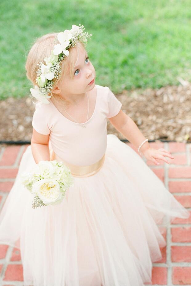 flower girl tulle skirt