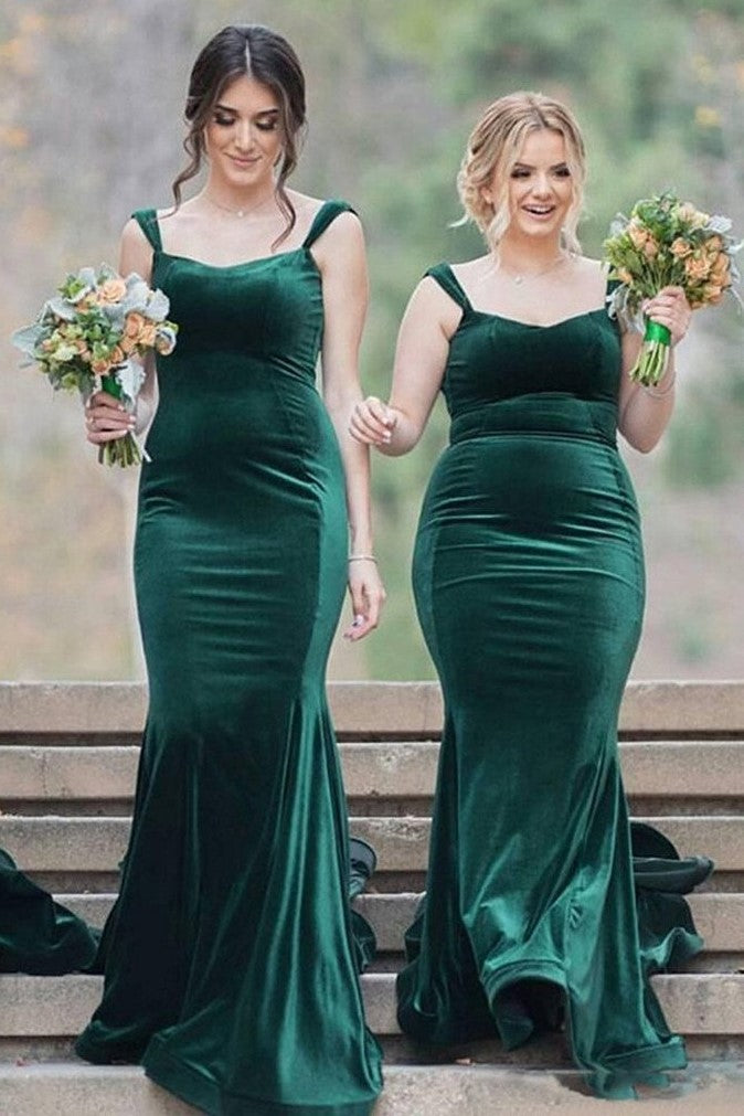 green velvet wedding dress