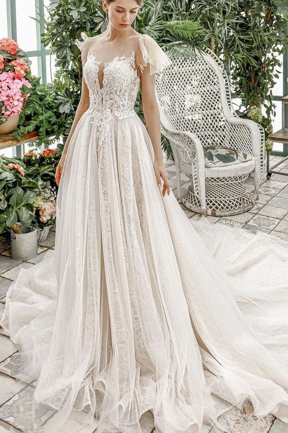 see-through-lace-wedding-dresses-with-flounced-sleeves-loveangeldress