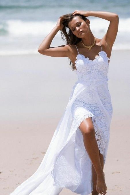 flowy beach wedding dress
