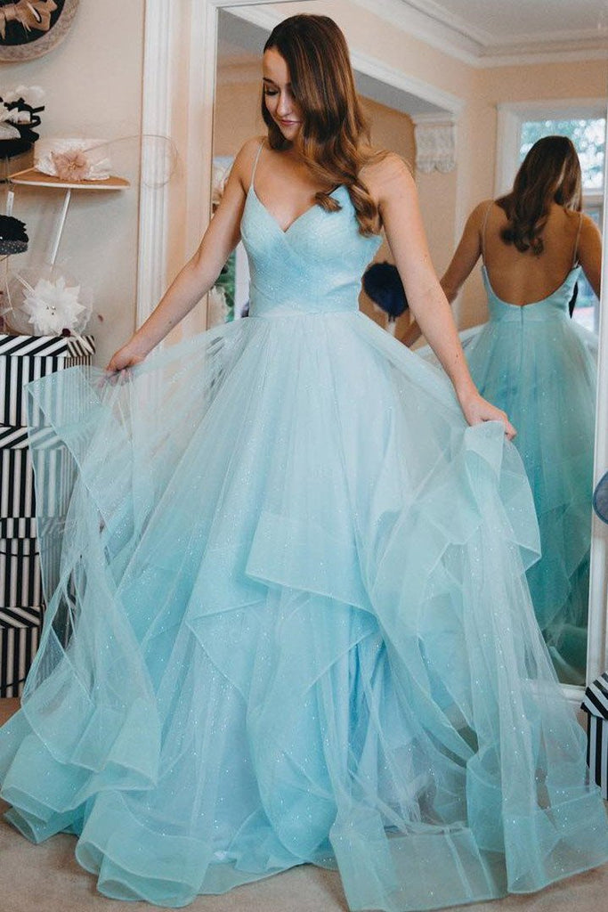 tiffany blue prom dress