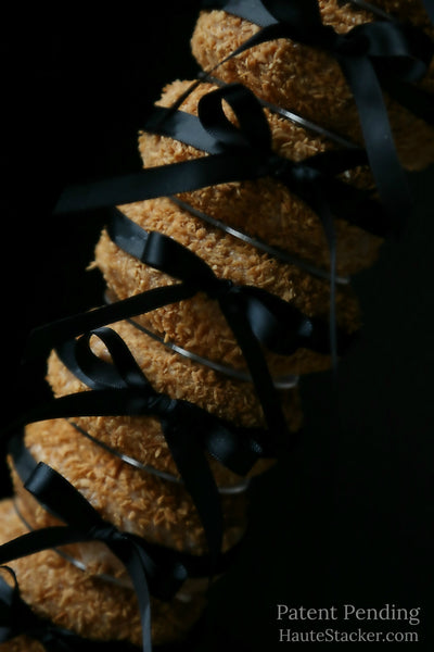 Toasted Coconut ribbon stack Haute Stacker Doughnut Dunkin Donuts Cake