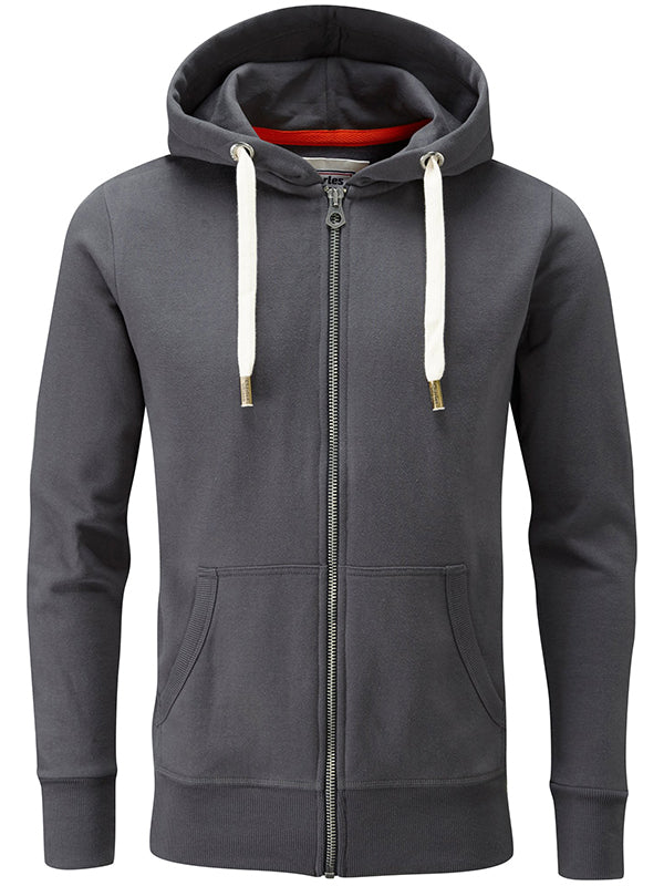 Men Tops - Men's Sweat Jacket With Hood, Slim Fit, Cotton Part, Basic ...