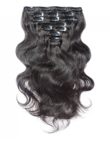 body wave clip in hair extensions