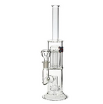 JBD #8 Glass Bong / Water Pipe With Dual Percolator 29cm