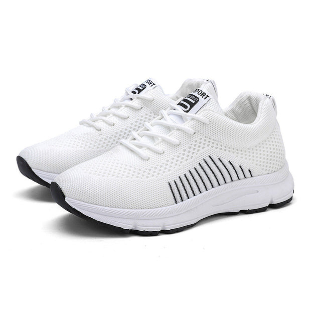 non mesh white shoes