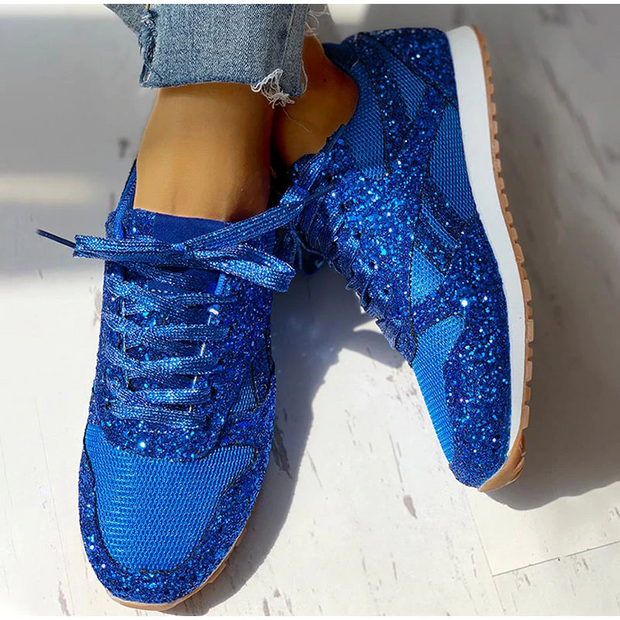 muffin rhinestone new crystal platform sneakers