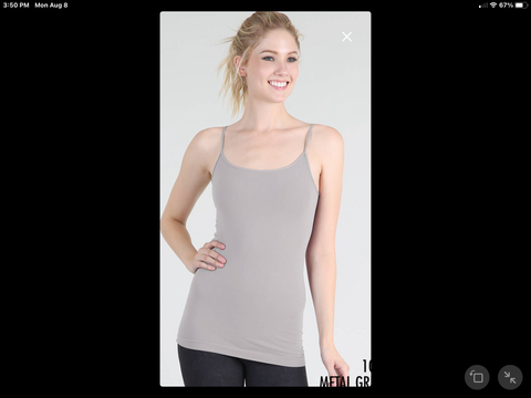 NIKIBIKI Metal Grey Signature Camisole