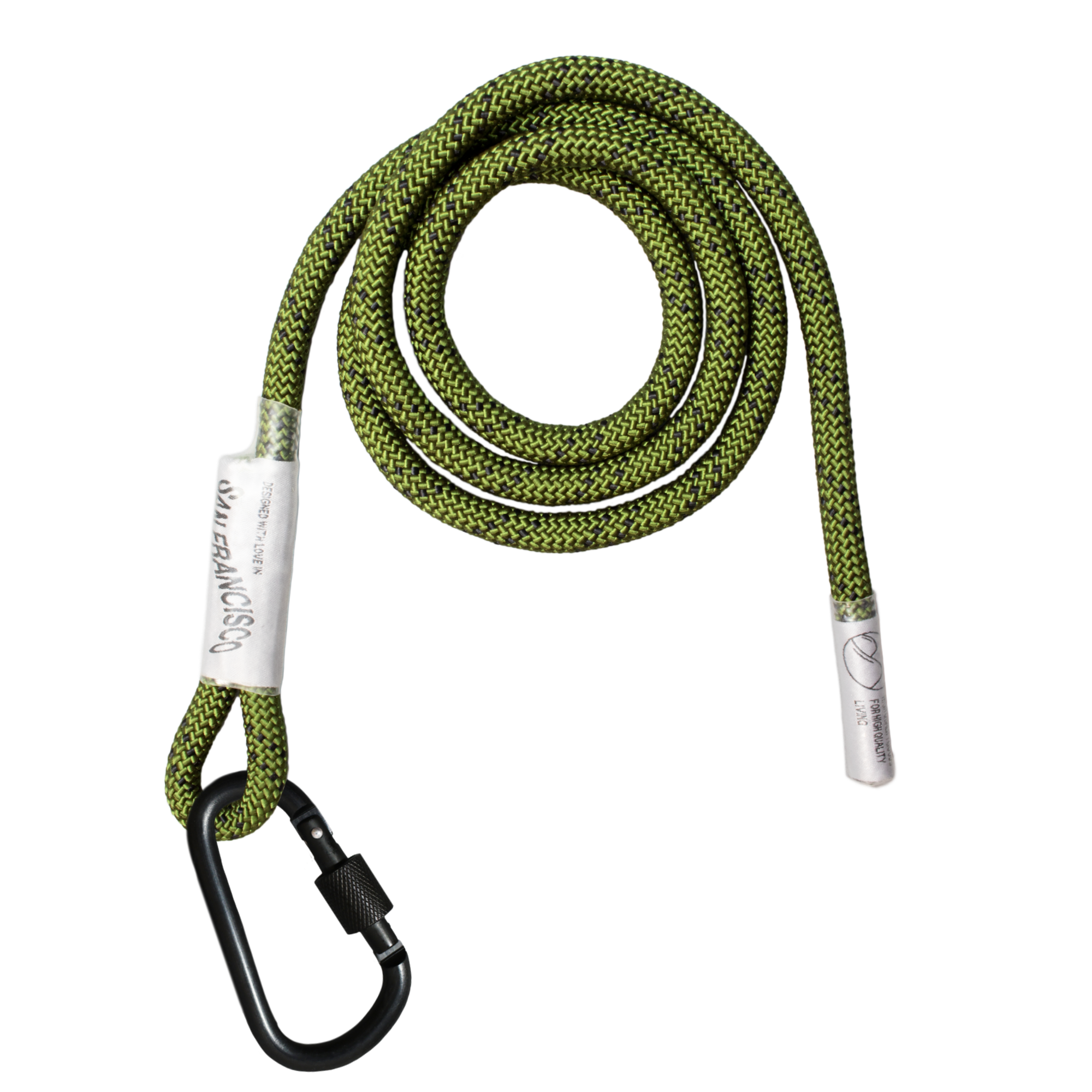 Mini Utility Rope Crossbody Bag for Travel | Space Black / Military Green