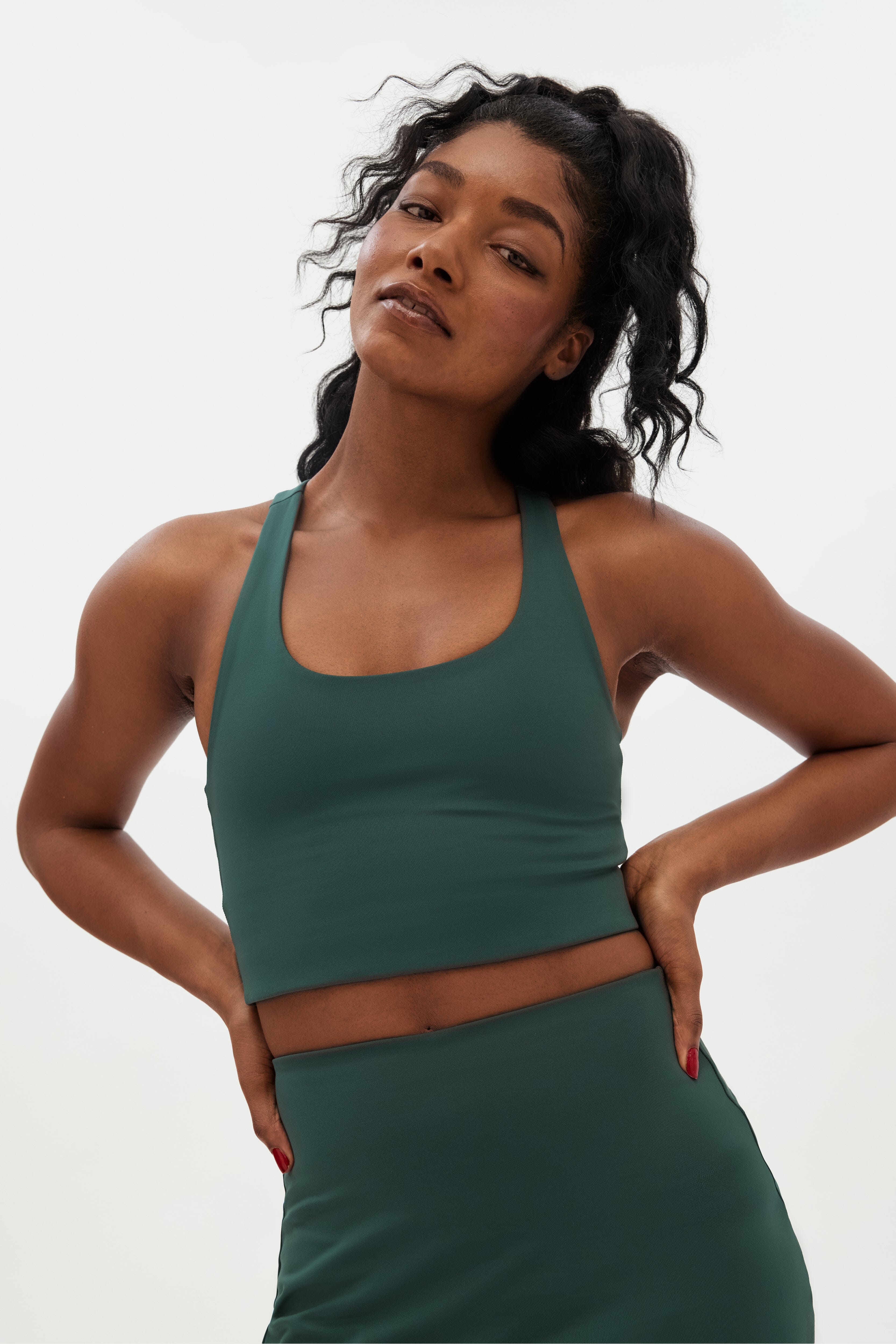 Band Of Gold | Di Lido Vegan Leather Sports Bra