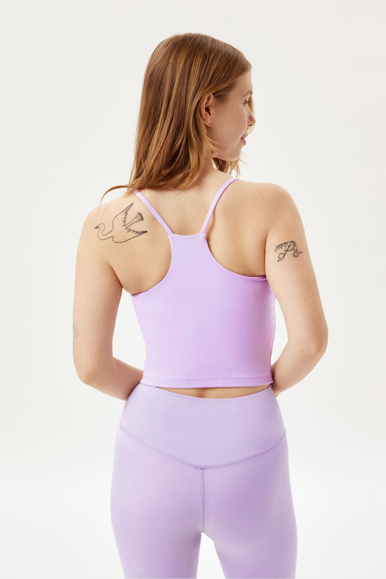 Gymshark Strappy Crop Cami Tank - Iced Lilac
