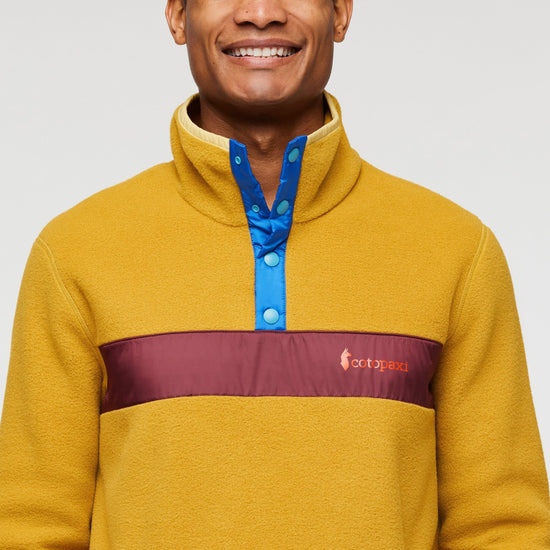 Cotopaxi M's Teca Fleece Hooded Half-Zip Jacket - 100% recycled polyester -  Weekendbee - sustainable sportswear