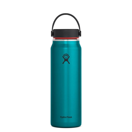 Teal Double-Wall Insulated 32-oz Water Bottle, Wide Mouth with Straw L