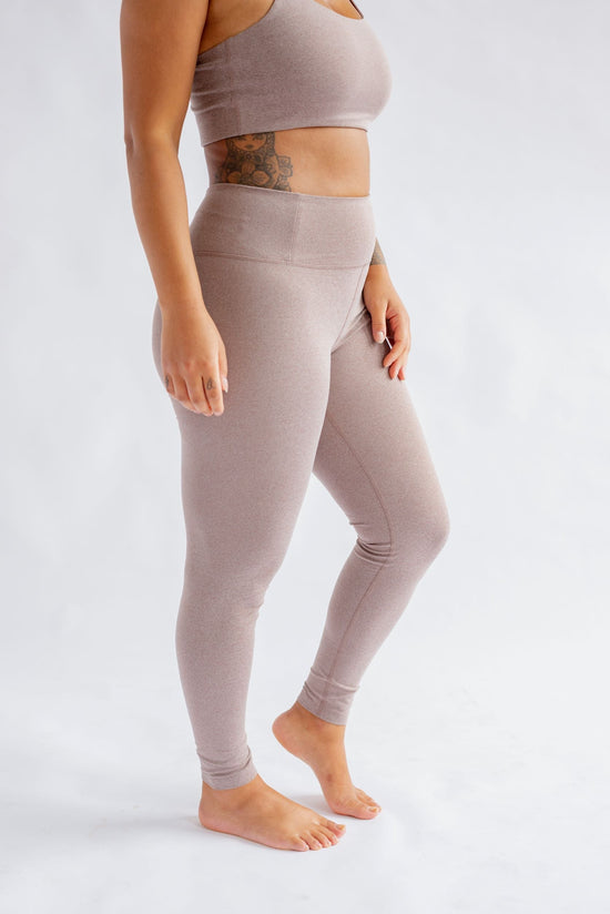 ws float high rise legging made from recycled plastic bottles pants girlfriend collective heather cocoon xs normal