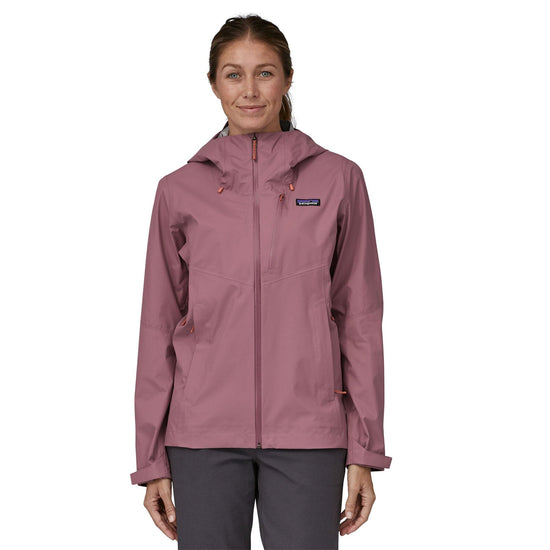 Patagonia, Jackets & Coats, Womens Patagonia Adze Softshell Gray With  Pink Jacket Size M