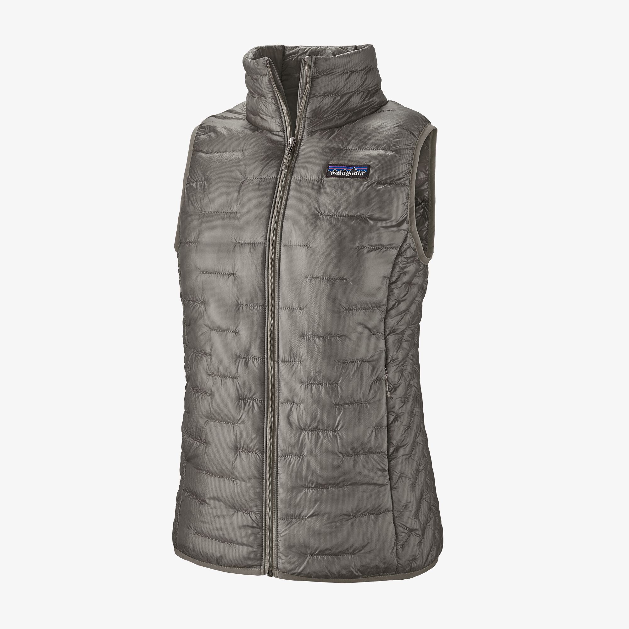 W's Micro Puff Vest - Recycled Polyester - Feather Grey