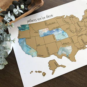 Us Map Where IVe Been Dreamer   US Scratch Off Map – Waypoint Wanders