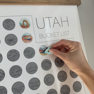 monteren wet versnelling Utah State Bucket List Scratch Off – Waypoint Wanders