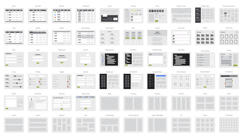 UI Wireflows for Illustrator, OmniGraffle or Sketch - UX Kits