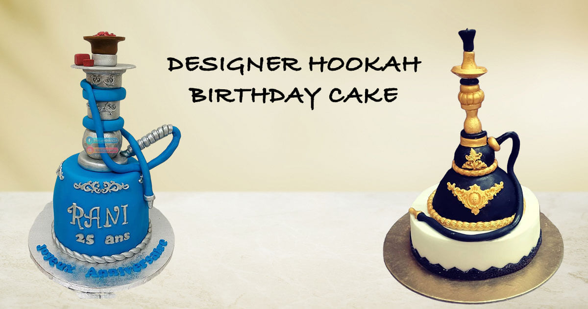 Designer-hookah-birthday-cake
