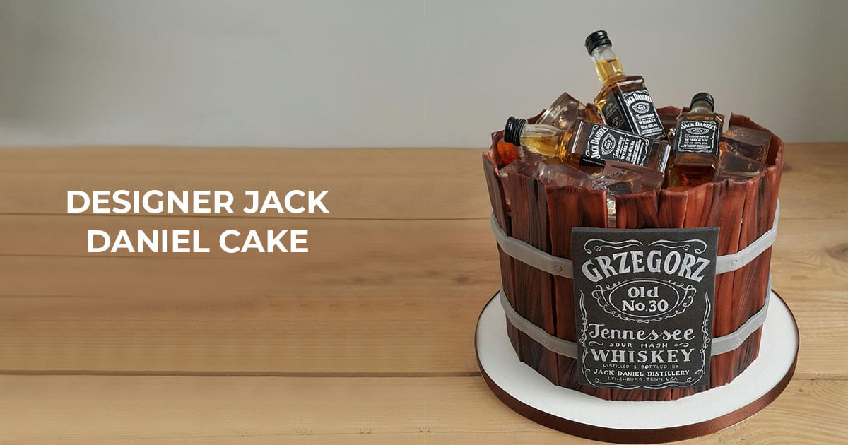 Designer Jack Daniel Cake