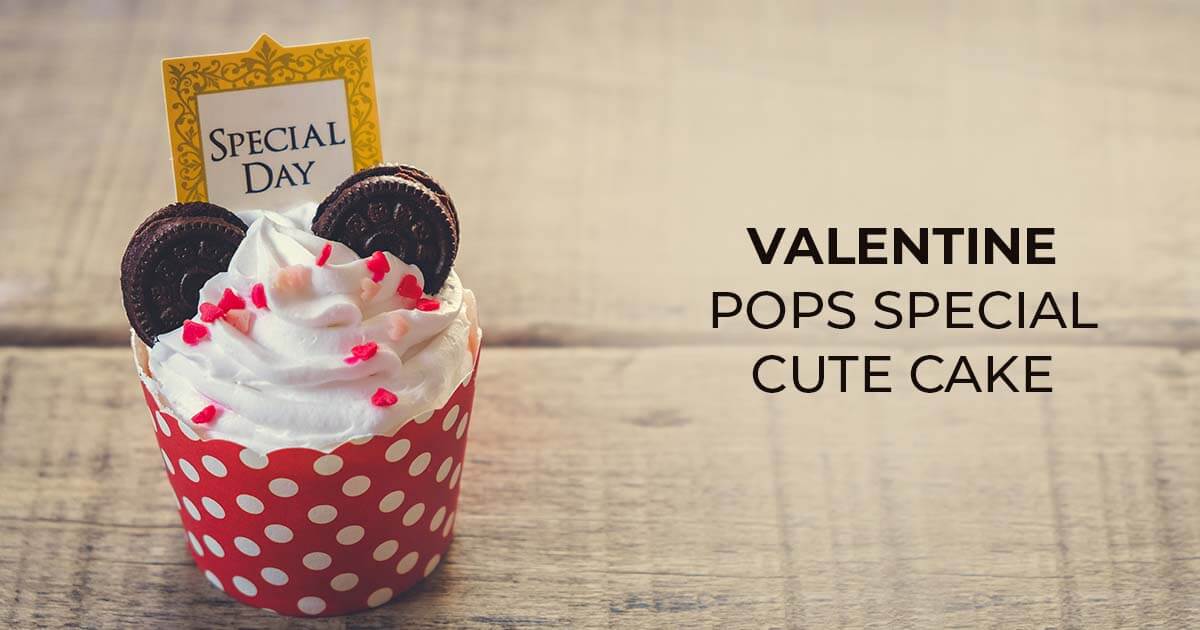 Valentine pops special cute cake