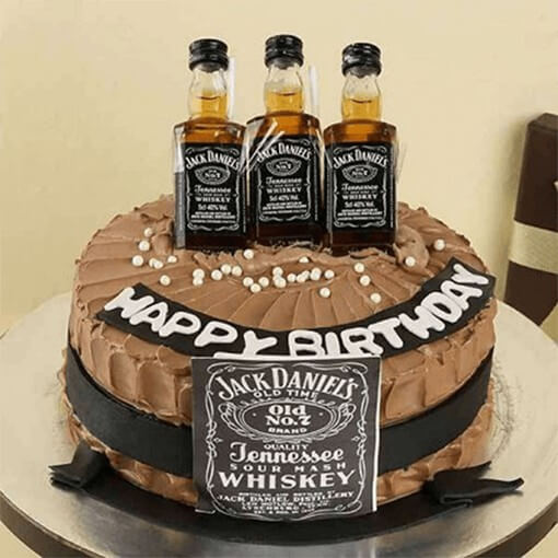 Jack Daniel Bottle - Decorated Cake by Maureen - CakesDecor