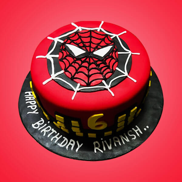 Spiderman Design Cake