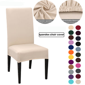 Everyday.Discount solid elastic chaircovers natural colors stretchable reusable removable antidirty seat spandex replacement seatcovers chairs protection chaircover 