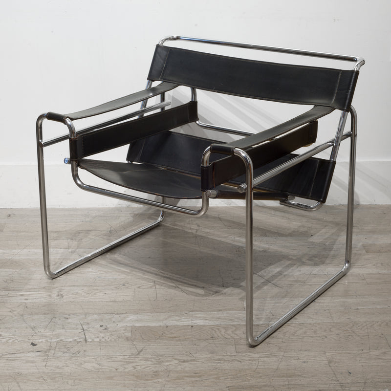 plug Supplement Makkelijk te gebeuren Mid-century Leather Marcel Breuer for Knoll Wassily Chair c.1960 |S16 Home