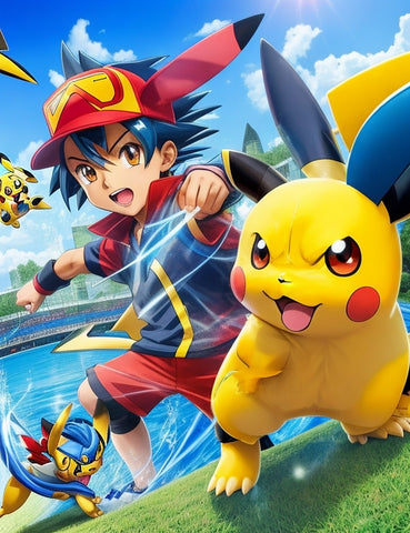 beyblade et pikachu personnage