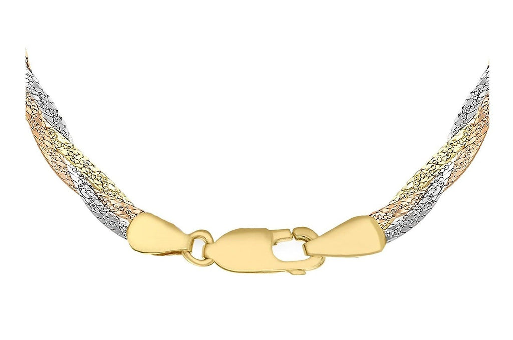 9ct Herringbone Necklace (9ct Gold) - Lily Lane Jewellery