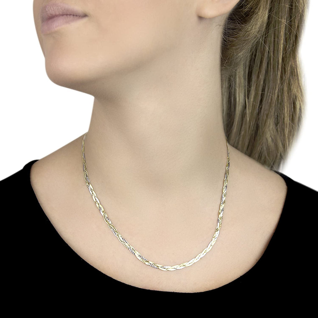 9ct Gold Herringbone Necklace – John Ross Jewellers