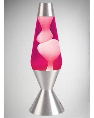 white and pink lava lamp