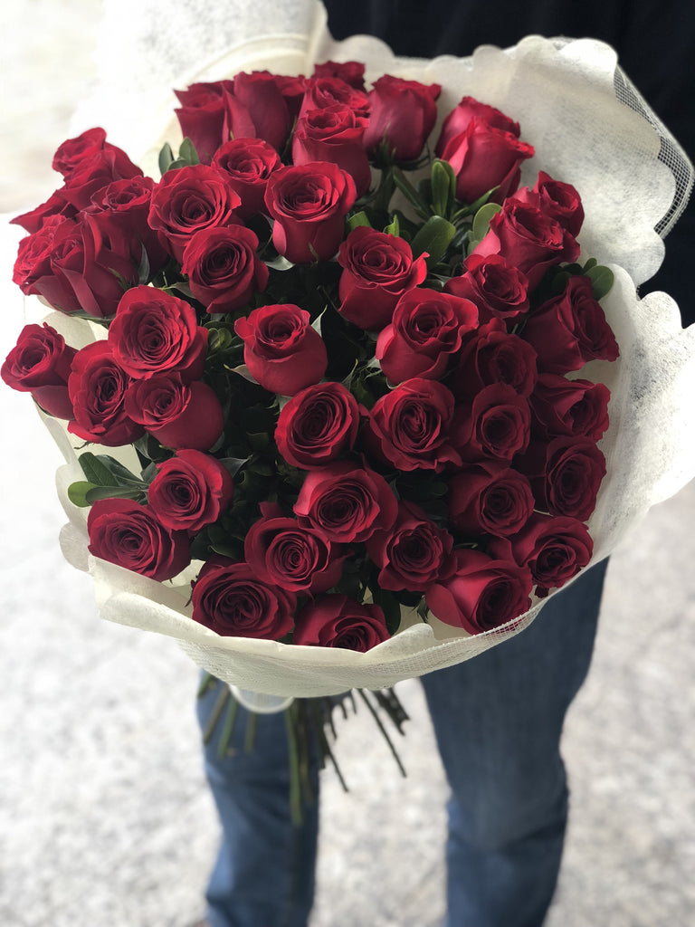100 Rosas en ramo – Siete Flores