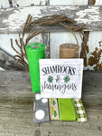 St. Patrick's Wreath Kit, Shamrock and Shenanigans Wreath Kit, Irish Wreath Kit, Shamrock Wreath Kit,  Wreath Kit