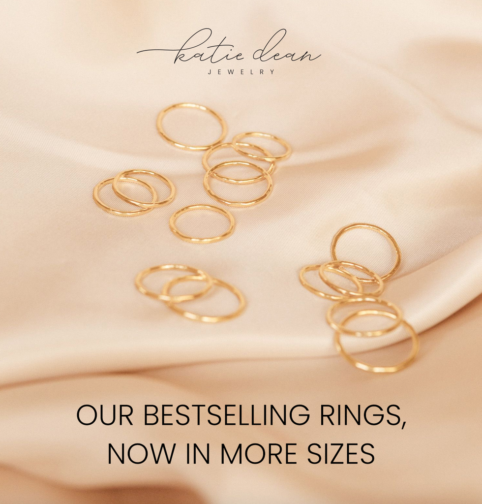 New Sizes Available in our Best Selling Stacking Rings