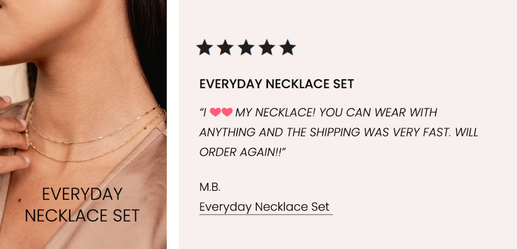 Customer Review, Linked Choker, Figaro Choker, Everyday Necklace Set, Katie Dean Jewelry