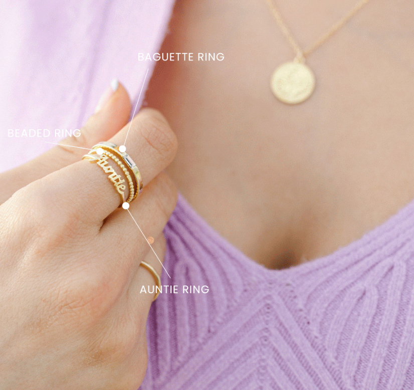 Stacking rings, handmade in America, Katie Dean Jewelry dainty delicate rings